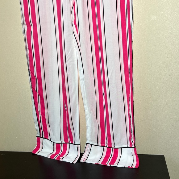 NWT Jenni Intimates Hot Pink Striped Rayon Lightweight Pajama Pants Size Small - Picture 5 of 6